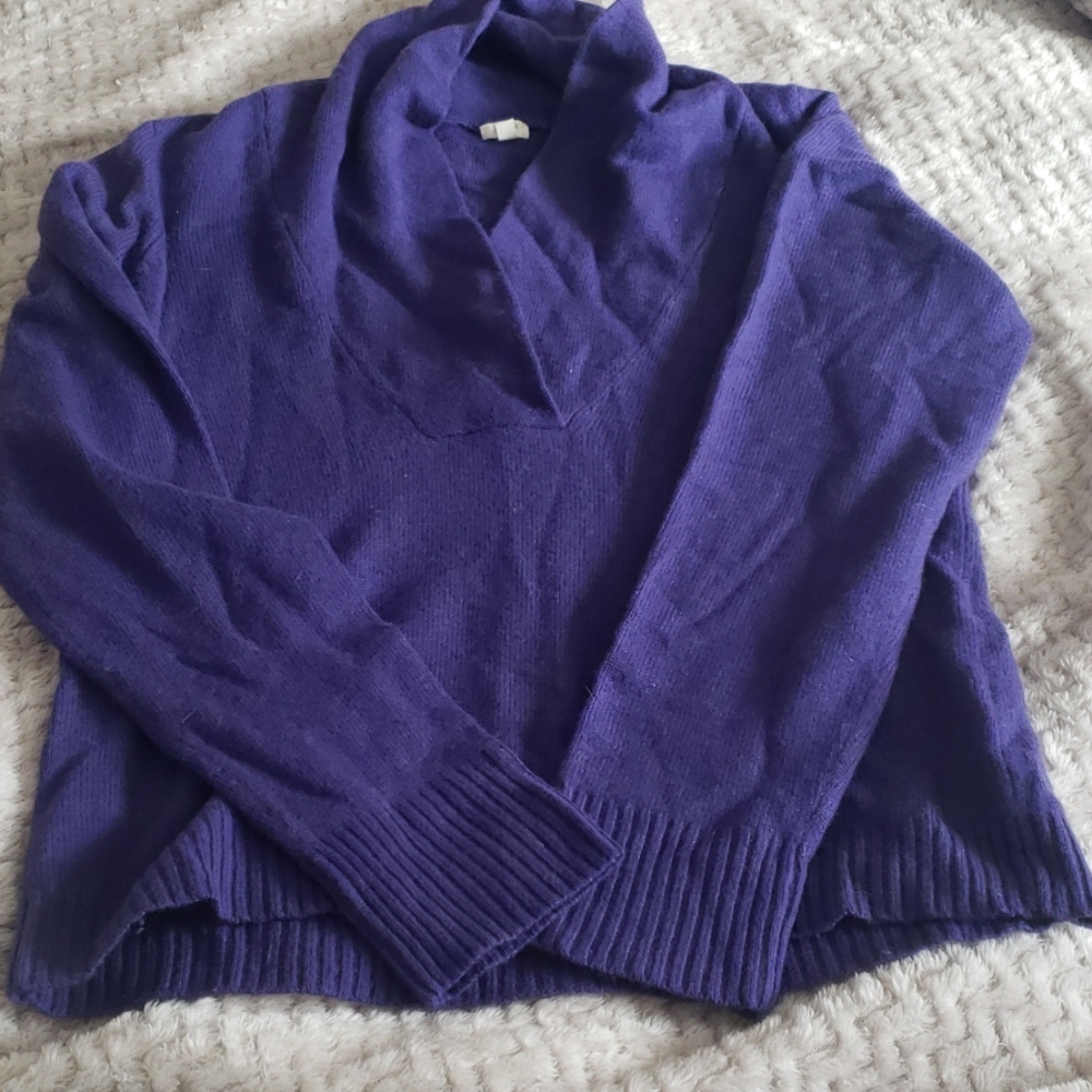 Womens Jcrew Sweater Royal Purple
